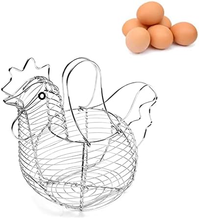 סלי ביצה עמיד ברזל אמנות פירות מחזיק כמו פסחא עם מתכת חוט שומר ביצים טרי לבית תרנגולת קישוט ביצת אחסון אריגת