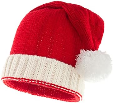 חג המולד כובע סנטה כובע לסרוג כובע למבוגרים חג המולד תלבושות חג המולד כובע עבור חג המולד לשנה חדשה חג ספקי צד