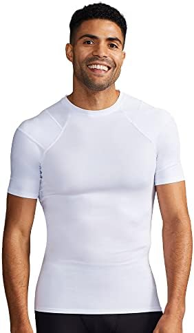 חולצת תמיכה בכתפיים פרו-כיתה של טומי נחושת אני UPF 50, חולצת שרוול קצרה, תמיכה בפלג הגוף העליון ותמיכה