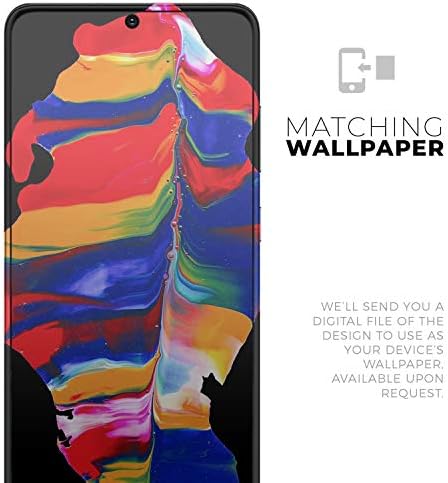 תכנן Skinz נוזל צבע מופשט צבע V75 מגן מדבקות ויניל עוטף כיסוי עור תואם ל- Samsung Galaxy S20