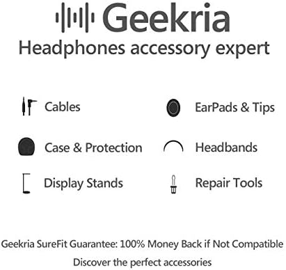 אוזניות מגן של Geekria תואם ל- Sony WH-1000XM4, WH-1000XM3, WH1000XM2, WH-XB910N, מארז MDR1000X, החלפת תיק נשיאה
