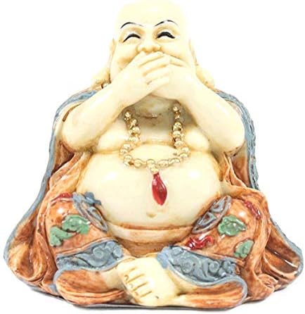 פנג שואי מדבר לא רע פרצוף שמח צוחק בודהה פסל פסל עיצוב הבית