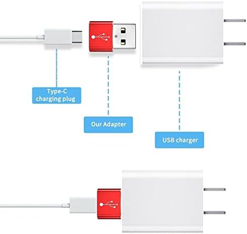 מתאם ל- LG K52-USB-A עד C PortChanger, USB Type-C OTG USB-A המרת נתוני טעינה עבור LG K52-כסף מתכתי