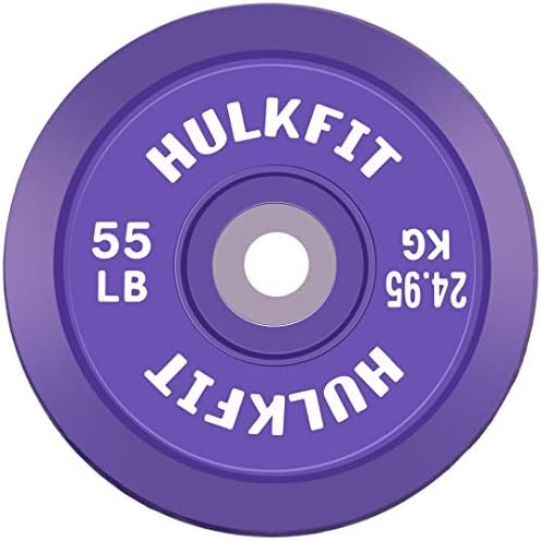 Hulkfit 2 Pro Series הלם האולימפי סופג צלחות משקל פגוש גומי מוגדרות למשקולות - Multi Color