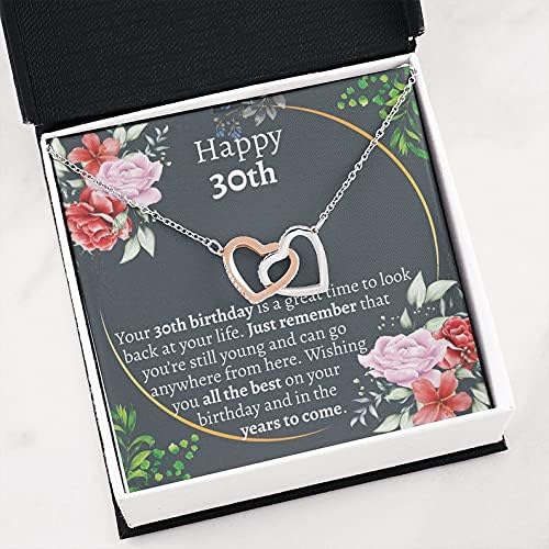 שרשרת בעבודת יד, תכשיטים בעבודת יד - יום הולדת 30 שמח, מתנה נהדרת למישהו בן 30, מתנה ייחודית ליום הולדת