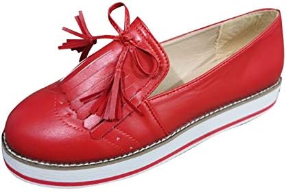 נשים נעליים שטוחות שטוח נעלי נשים ציצית יפני שטוח תחרה מזדמן עגול הבוהן נעליים יומיומיות נשים של אופנה