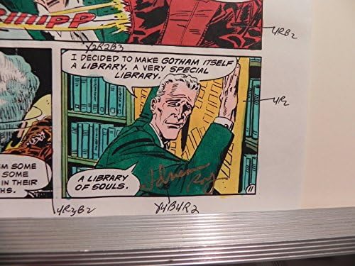 קומיקס בלשי באטמן וינטג ' 643 אמנות צבעונית חתומה אדריאן רוי עם עמ ' 11