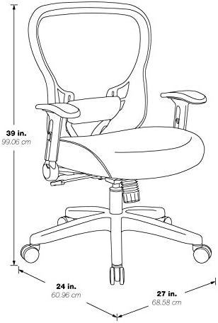 ישיבה בחלל 529 סדרה מקצועית ר2 חלל רשת גב כיסא משרדי עם מושב קצף זיכרון וזרועות פליפ מתכווננות לגובה,