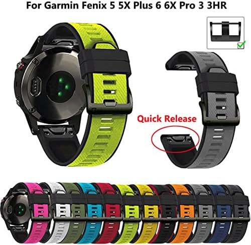 רצועות להקת שעונים חכמים חדשים של AXTI עבור Garmin Fenix ​​7 7x 6S 6S 6X 5X 5S 3 3HR FORERUNNER