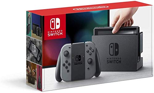 Nintendo Switch 32 GB Console צרור עם ג'וי קון אפור, מסיבת סופר מריו ומגן מסך זכוכית מזג 2-חבילה