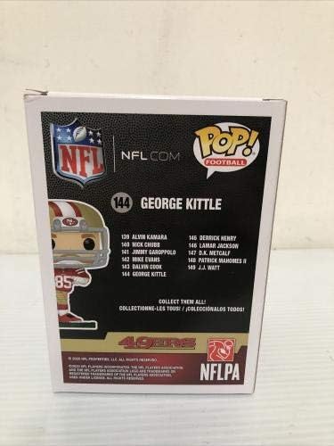 ג'ורג 'קיטל חתום על חתימה בסן פרנסיסקו 49ers Funko Pop Beckett COA 18 - צלמיות NFL עם חתימה