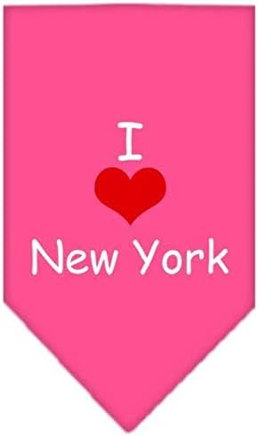 מוצרי חיית מחמד מיראז 'I Heart New York מסך הדפס בנדנה לחיות מחמד, קטנות, לבן