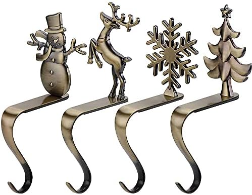 מחזיקי גרב לחג המולד למעטפת - קולבי גרב לוויות גרבי מנטל לקבוצת גרב אח למעטפת ווים גרבי חג המולד למחזיקי גרבי