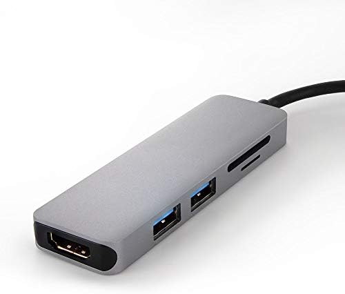 Metronic 395059 USB-C מתאם 5-in-1 HDMI, 2x USB-A, SD ו- Micro SD