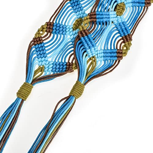 חגורת המותניים של אילובטאר בסגנון בוהמי לנשים עם צמה חבל מתחת לגיל 33