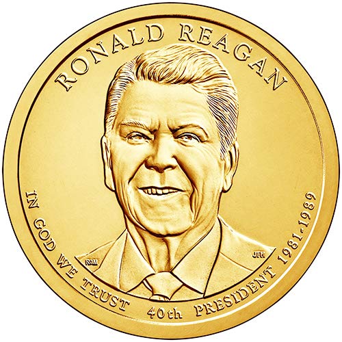 P עמדת 1 דולר BU Ronald Reagan Diversity Dollar Choice Uncirulated Us Mint Mint