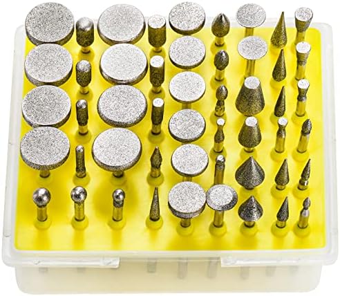 ערכת בור יהלום 50-חבילות של Lawei, חתיכות טחינה של יהלום בגודל 1/8 אינץ