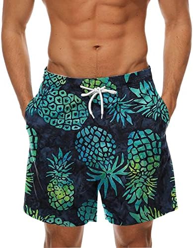 Zddo Mens Mens Hawaiian Board מכנסיים קצרים, גזעי שחייה נושמים בקיץ נושם 3D גלקסי הדפס ספורט מכנסי
