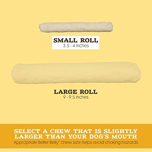 טוב יותר בטן מאוד לעיכול עור גולמי שיניים ללעוס, פנקו את הכלב שלך כדי ללעוס ללא צבעים מלאכותיים