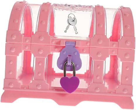 Besportble 2 PCS קופסא אוצר קופסאות צעצועים חזה לילדים נעילה תיבת תכשיטים מארגן אחסון פלסטיק ארגון אחסון וינטג