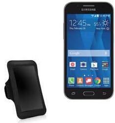 מקרה Boxwave תואם ל- Samsung Galaxy Core Prime - סרט זרוע ספורט, סרט זרוע מתכוונן לאימון וריצה עבור סמסונג