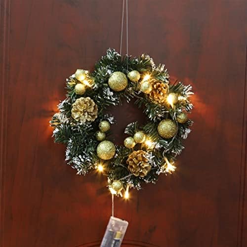 זר חג המולד של Zhierpius, דלת הכניסה של זר חג חג מולד תלויה קישוטי הבית של חג חג חג המולד קישוטי עץ