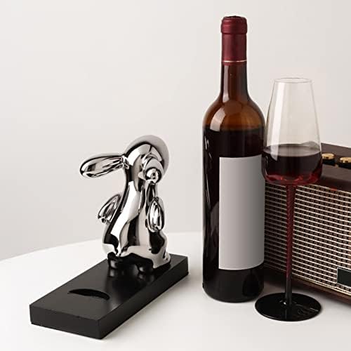 קישוט ארנב יצירתי קישוט מתלה יין אדום ארון יין ארון צד ארון קליל קישוט יוקרה בית קישוטי קישוט