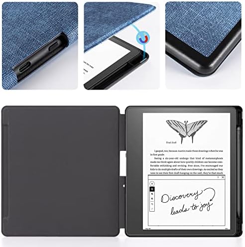 Cobak Case for Kindle Scribe - כל הכיסוי החדש של עור PU עם תכונת ערות שינה אוטומטית עבור Kindle Scribe