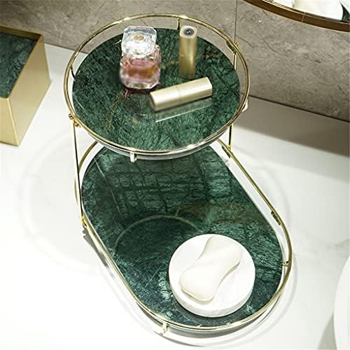 KFJBX מדף אמבטיה בית אמבטיה שולחן יהירות שולחן עליון שיש רב -שכבתי קוסמטי קוסמטי אביזרים לקישוט