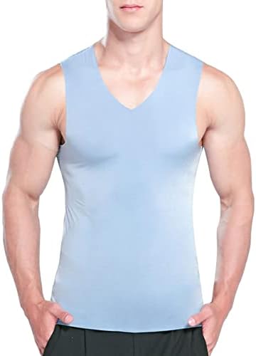 BMISEGM Summer Men Shirt Shirt's Ice Silk Silk Fitness Ways