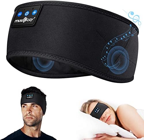 Musicozy Healpons Headpons Bluetooth, מסכת שינה עם אוזניות שינה בלוטותיות, אוזניות שינה ספורטיב