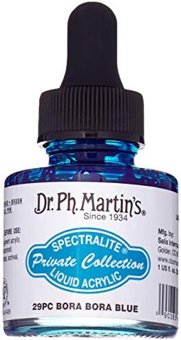 אוסף הפרטי של דר דר פ. מרטין, בקבוק צבע נוזלי אקריליקה, 1.0 גרם, בורה בורה בלו