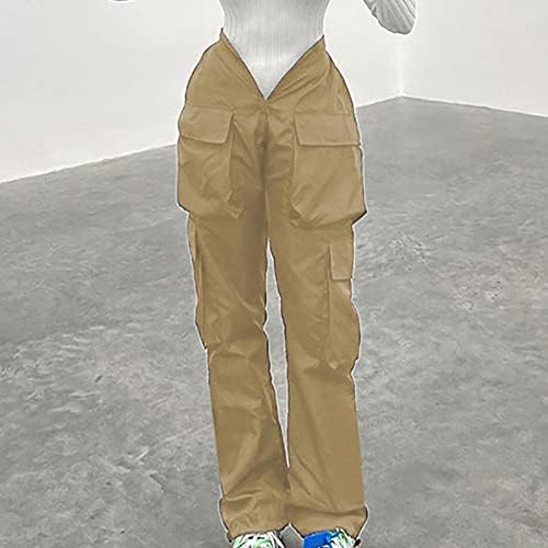 Harajuku Y2K פאנק מכנסיים מכנסיים רחבים במצוקה מזדמנים מותניים נמוכים מכנסי מכנסי רגל רחבים