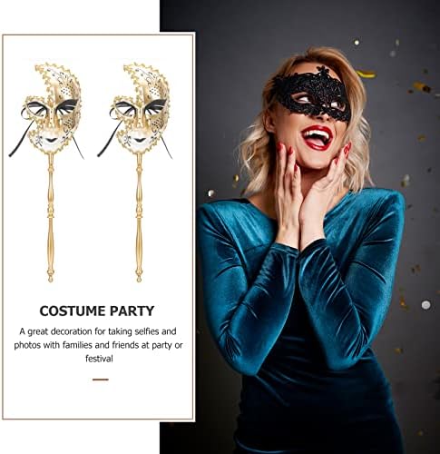מסיכת מסיבות מפלגה ונציאנית של לוזי מסכת עין מסכת עיניים על כף היד צילום ציוד למסיבות מסיבות, שחור