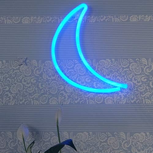 ניאון ירח סימנים או סוללה מופעל אמנות דקורטיבי אורות לילדים של חדר / מסיבת יום הולדת/חג / חתונה קישוט