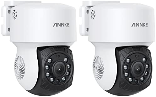 ANNKE 2PACK 1080P 2MP AHD CCTV CCTV כיפת מעקב ביתית מצלמת PT Wired PT עם 350 מעלות פאן ו TILT 90 מעלות, ראיית