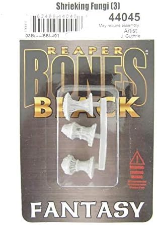 מיניאטורות Reaper צועקות פטריות 44045 עצמות שחורות לא צבועות מיני פלסטיק