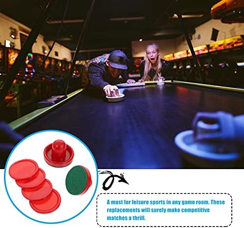 אביזרי שולחן משחק צעצועים 8 יחידות דוחפים הוקי אוויר אדום והוקי אוויר פוקס יד מעולה ידיות שער דוחפים מטפל באביזרי