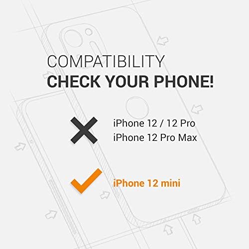 מארז KWMobile תואם ל- Apple iPhone 12 מיני - Crossbody Case ברור כיסוי טלפון TPU שקוף עם רצועת שרשרת מתכת -