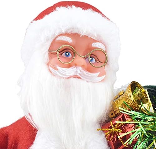 ABAODAM מקסים סנטה קלאוס עם תיקי מתנה צעצוע מוזיקלי סאונד מוסיקה חשמלית בובה אנימציה מתנה ממולאת עיצוב בית