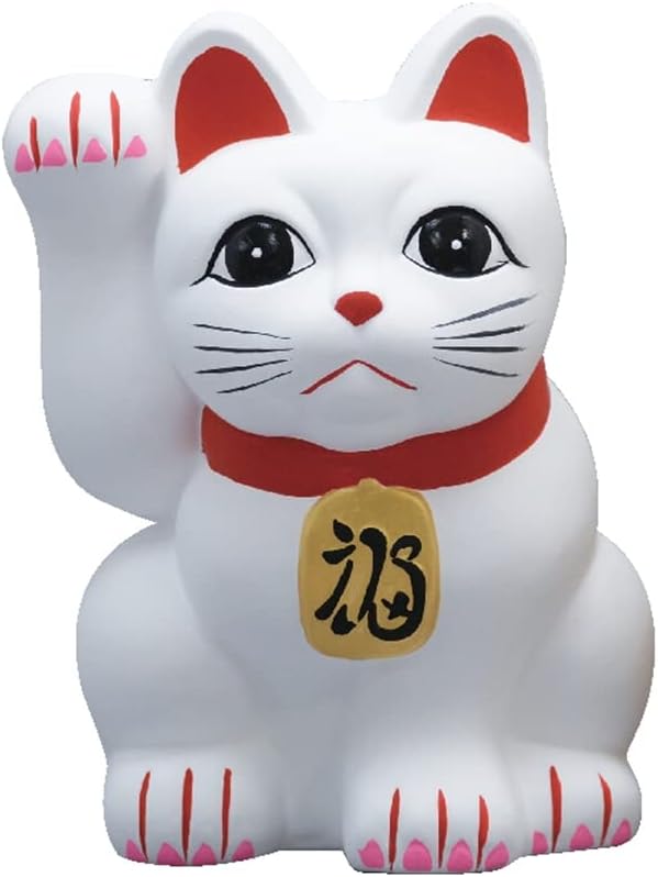 : כלי חרס מרוהי הידה מג - 7 ר 'חתול מאנקי מקורי לבן מס' 7