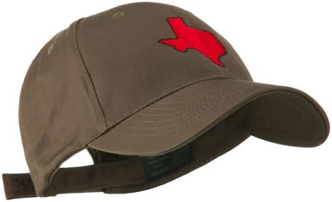 E4Hats.com מתווה מדינת טקסס כובע רקום