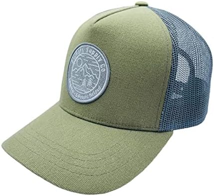 כובע סנאפבק מבד ירוק / מידה אחת מתאימה לכולם / כובעים למען מטרה, ירוק ואפור, איקס-קטן-בינוני