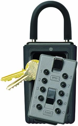 Kidde Accesspoint 001166 Keysafe 3-מפתח כפתור נייד כפתור מקש קופסה בטוחה, טיטניום אפור
