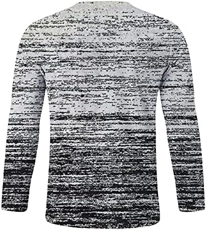 חולצות טריקו של שרוול ארוך של XXBR לגברים, 2022 Spring Street 3D אמנות גרפיקה מודפסת אימון אתלטיקה צוואר