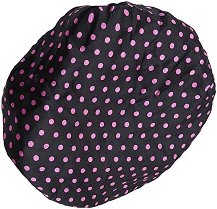 כובע רצועה אלסטי על שכבתה כפולה של פולאבו כובע אטום אטום לנשים בסגנון מקלחת בסגנון 6 פופולרי