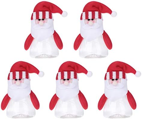 ABOOFAN 5 PCS צנצנות ממתקים לחג המולד מכולות גודיות מצוירות קישוט בובה צעצוע דקורטיבי לחנות ביתית