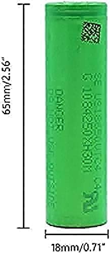סוללות ליתיום סוללות ליתיום ירוק שטוח 18650 וולט 4 3.6 וולט 2100 מיליאמפר / שעה, 10 יחידות
