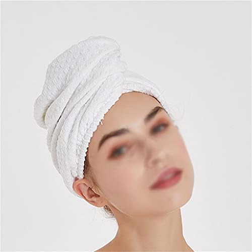 Lysldh וופל יבש כובע שיער מים מים לייבוש מהיר של מכסה מקלחת רך מכסה שיער יבש (צבע: E, גודל
