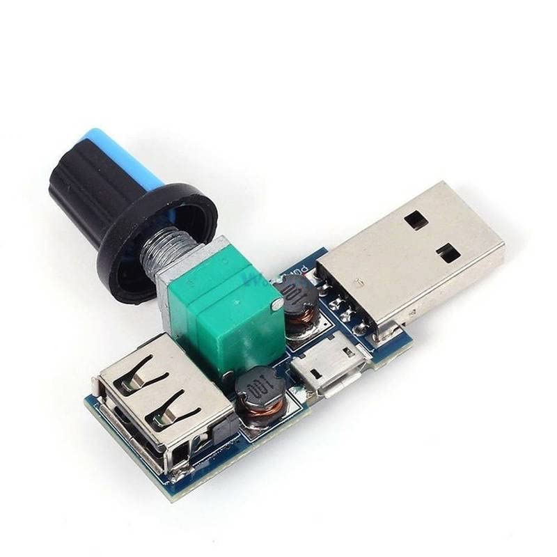 מאוורר USB מודול הרגולטור של בקר ללא צעד USB DC 4-12V עד 2.5-8V 5W עם נקבה זכר USB A Micro USB